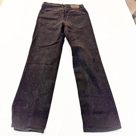 Denim Forum The Arlo High Rise Straight Denim Jeans Button Fly Size 25 x 28L - Picture 3 of 9